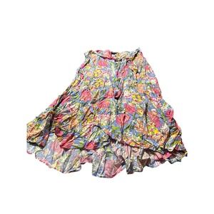 Matilda Jane Day Dreaming Skirt Size‎ Lg Floral Waist-Tie Pull-On High-Low NWT